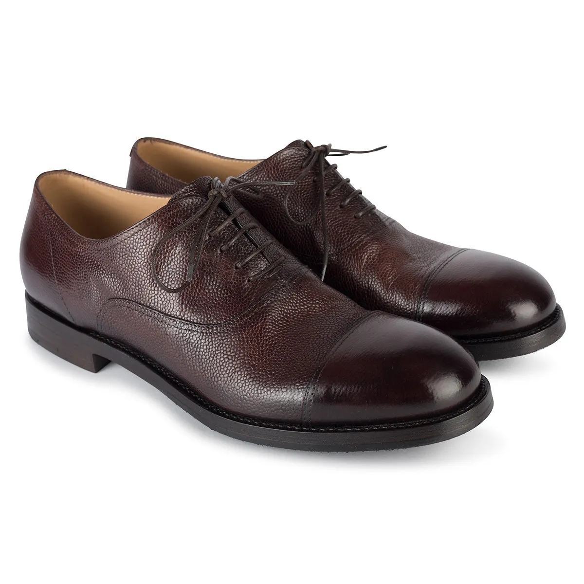 Stylish Footwear ETHAN 83017<br> Textured calf oxford shoes