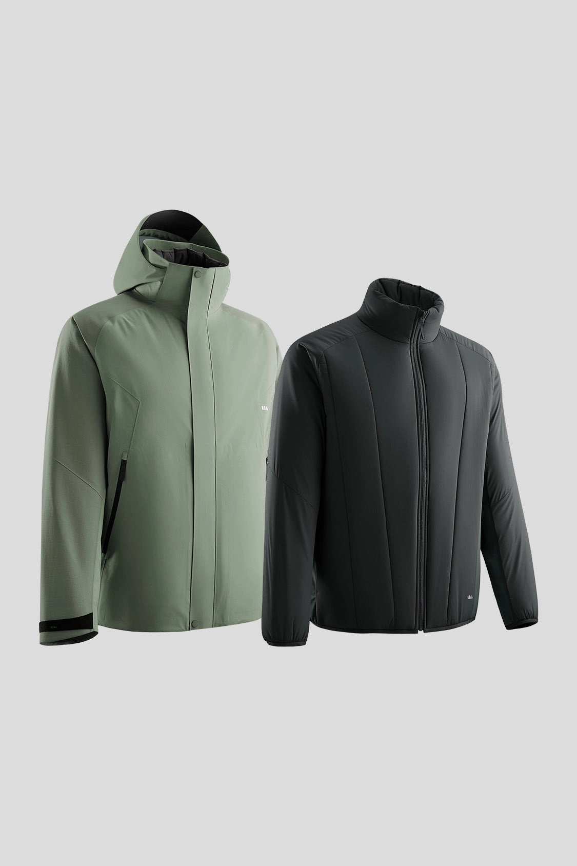 NoiseReduced Closure System System TrailGuard ?C Men??s Stretch Insulated Shell Jacket (Removable Hood, Warm Liner)