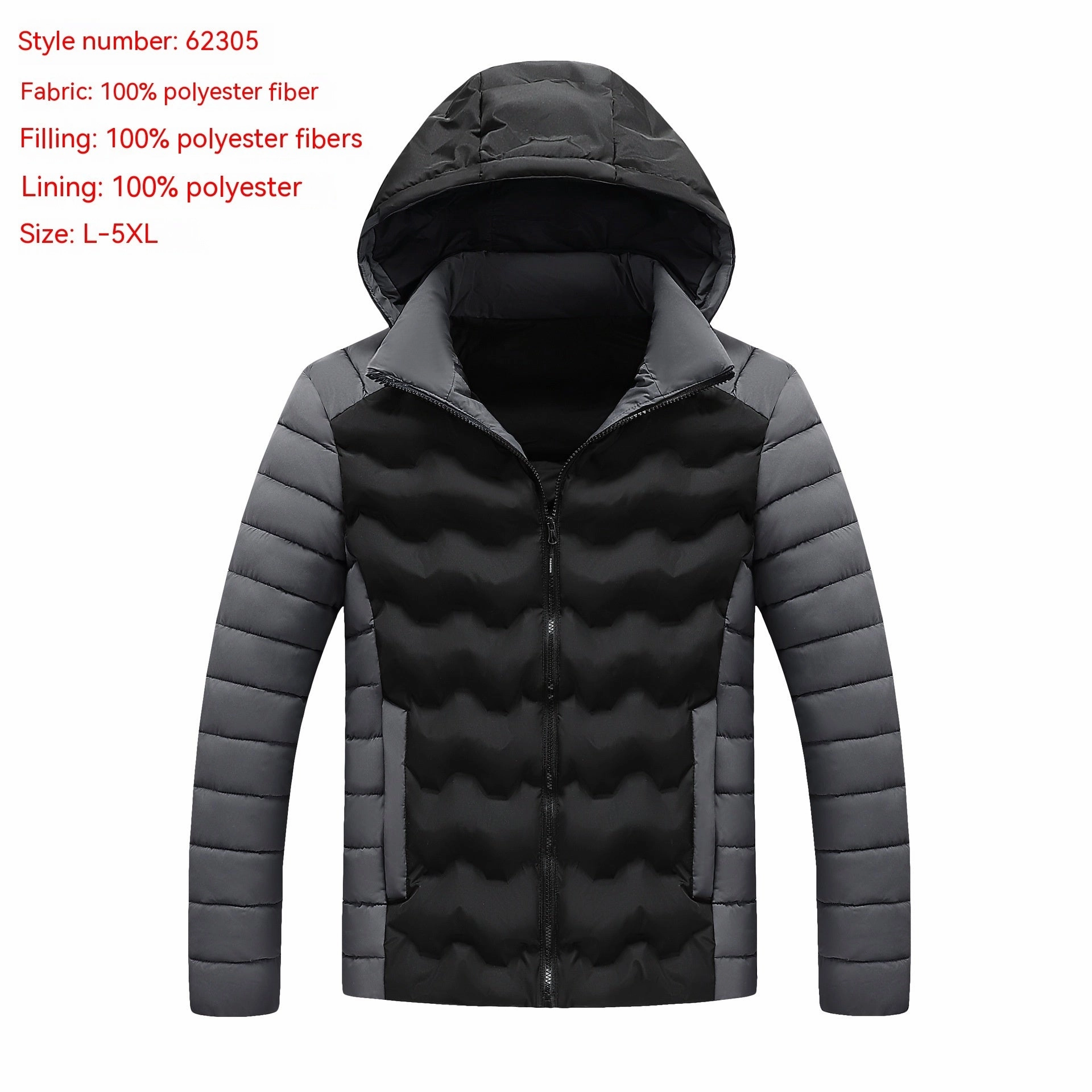 Casual Street New Autumn And Winter Men's Casual Cotton-padded Jacket