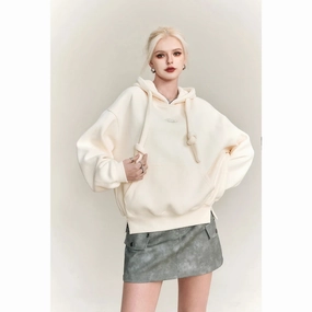 ButterySoftTextile Plus Size Geometric Pattern Hooded Fleece Hoodie