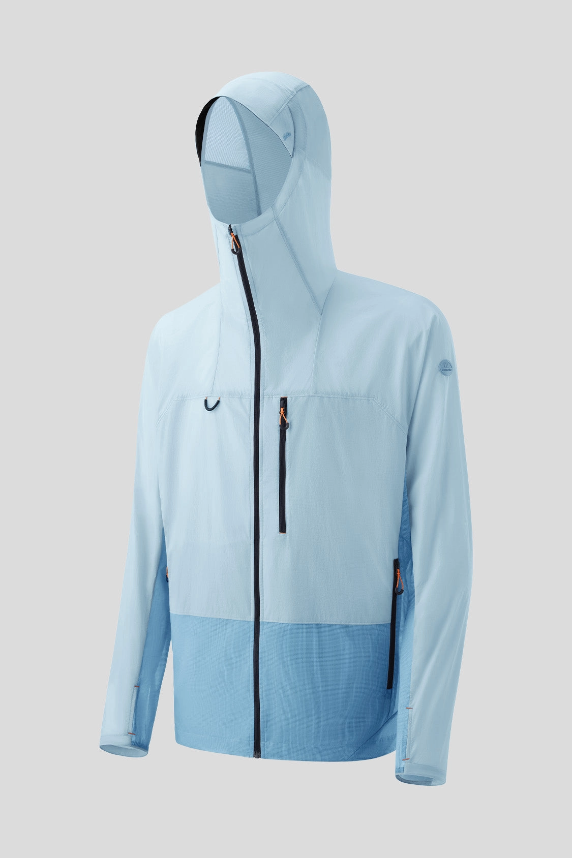 Striped Design Warm Garment Pocket - Men's Breathable Packable Sun Protection Jacket UPF50 