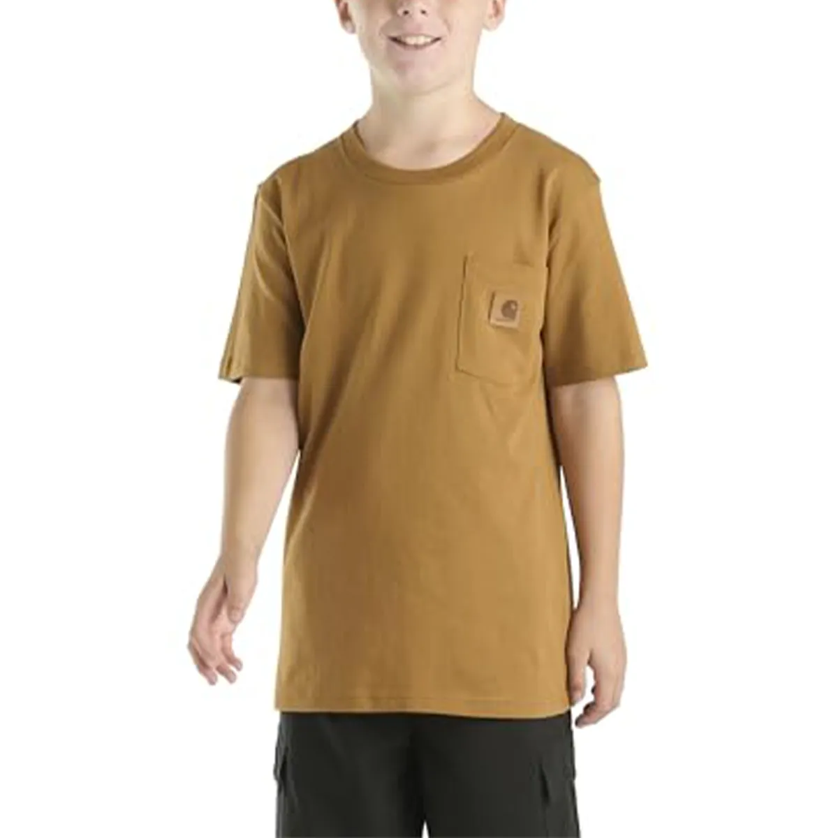 Street Wear Boys' Short Sleeve Tonal Pocket T-Shirt CA6656