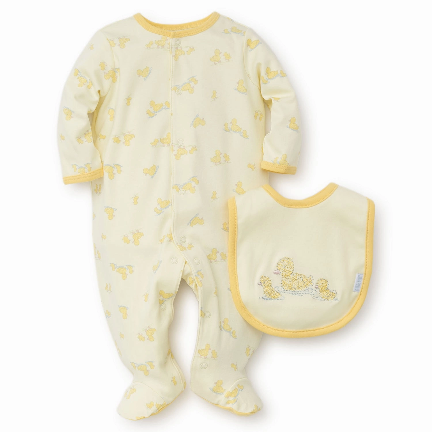 Yellow Duck Baby Sleeper and Bib LBQ07040N Pure Fit
