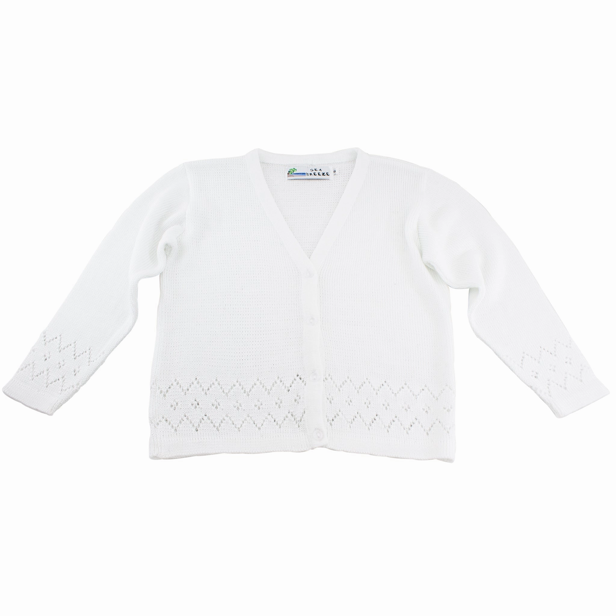 Classic Sweater Girl's V-Neck Cardigan Sweater TC-84