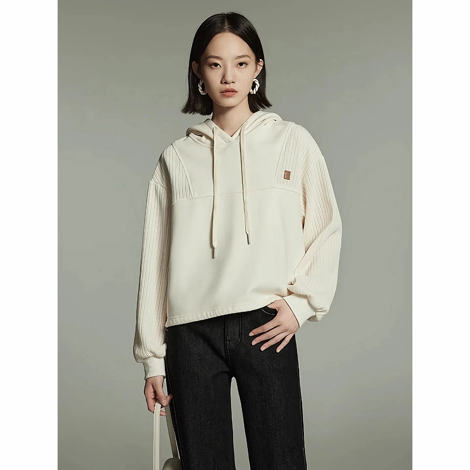 Women's Fleece Hooded Pullover - Casual Winter Sweatshirt Modern Fit Home friendly