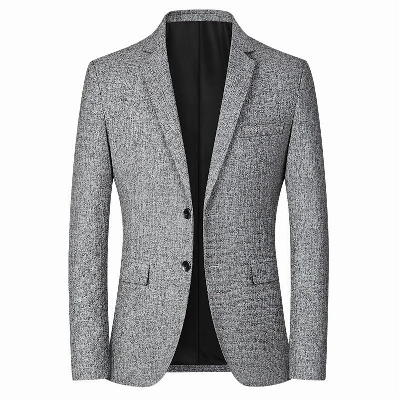 West Louis? Fashion Woolen Single-Breasted Office Blazer Breathable fabric Cozy Comfort