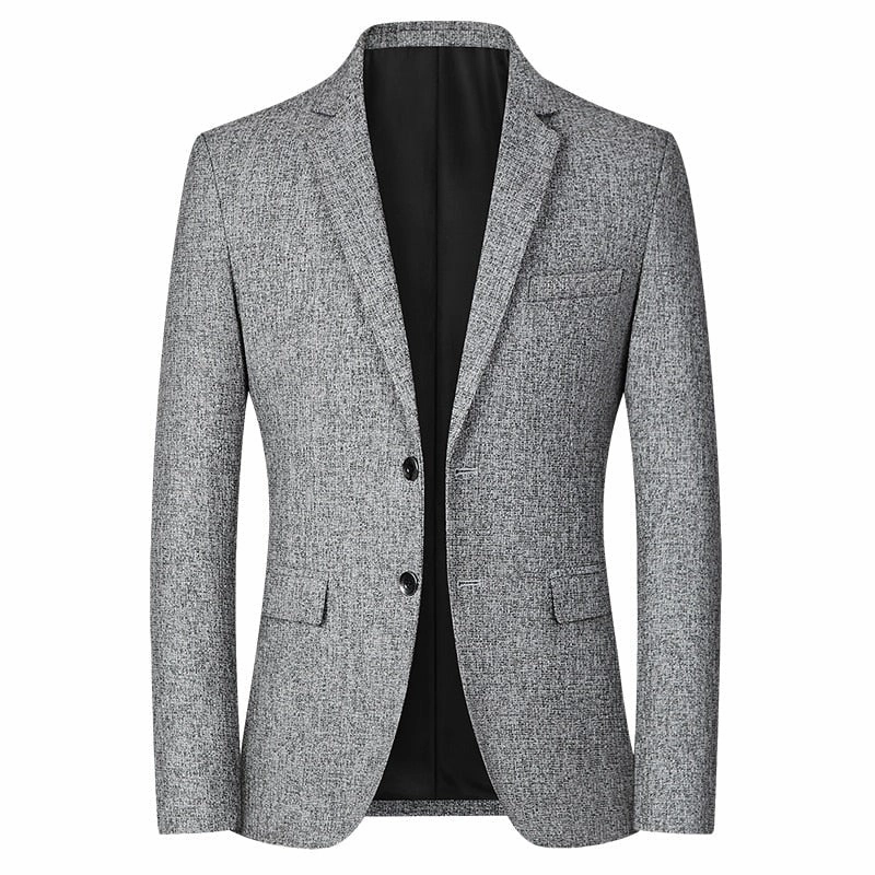 West Louis? Fashion Woolen Single-Breasted Office Blazer Utility Inspired Look