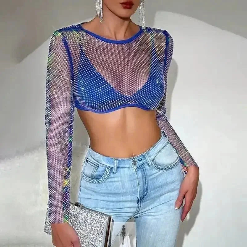 Water Adventures Beach Style Women's Mesh Crop Tops