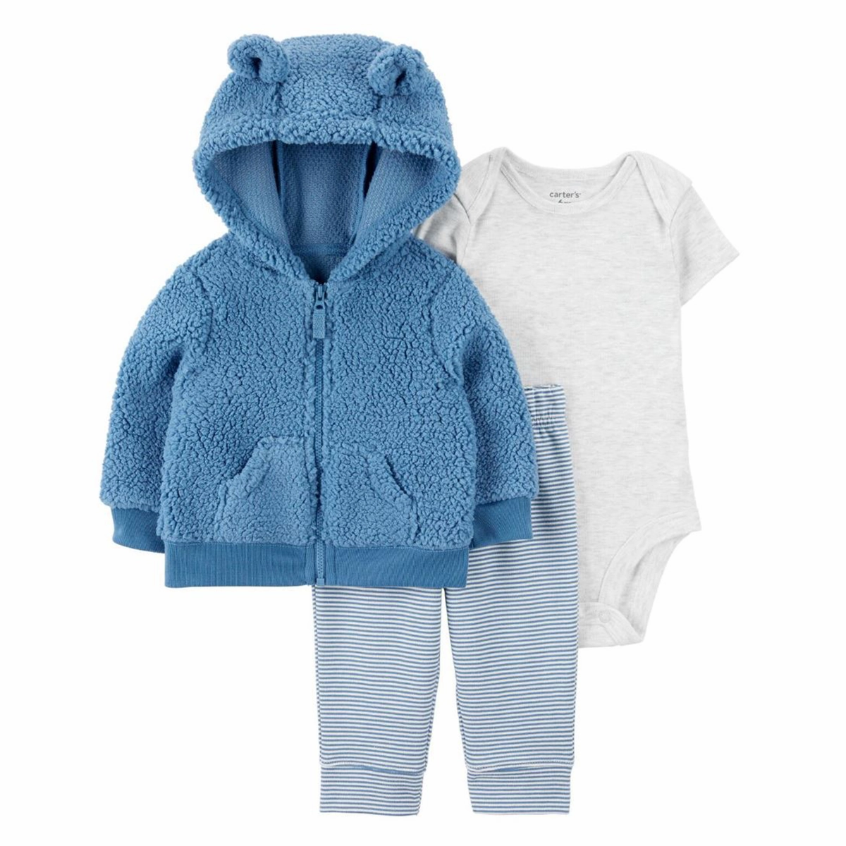Ocean Air FourWayStretchClothing Baby Boys' 3-Piece Bear Jacket Set 1R981310