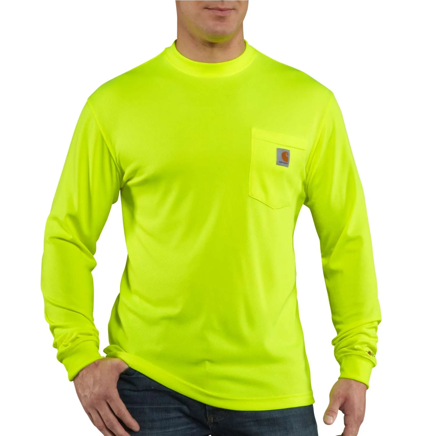 Men's Color Enhanced Force Long Sleeve T-shirt 100494 LowBulkFabric Strong Denim