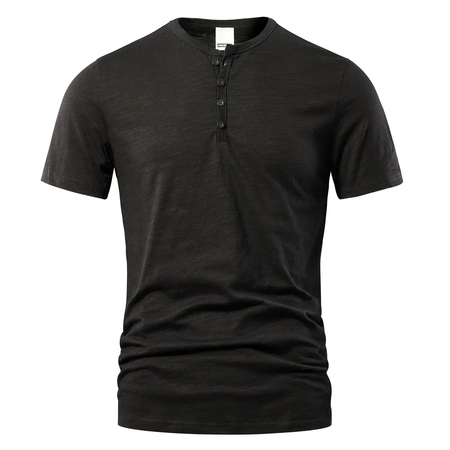 Quick Change Temperature Regulating Fabric West Louis? Designer Men Casual Short Sleeve Henry Tee