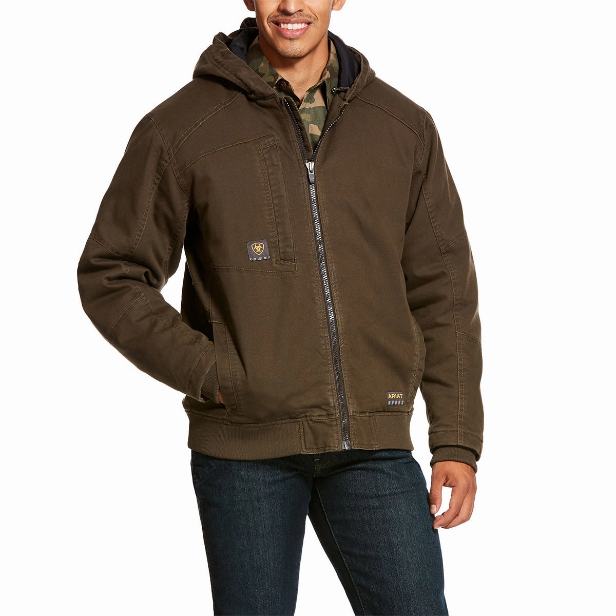 FadeResistant Color EcoFriendly Dye Men's Rebar Washed DuraCanvas Insulated Jacket 10027860