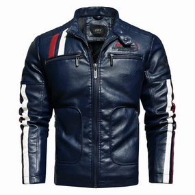 Packable design West Louis? Moto Motorcycle Biker Leather Jacket