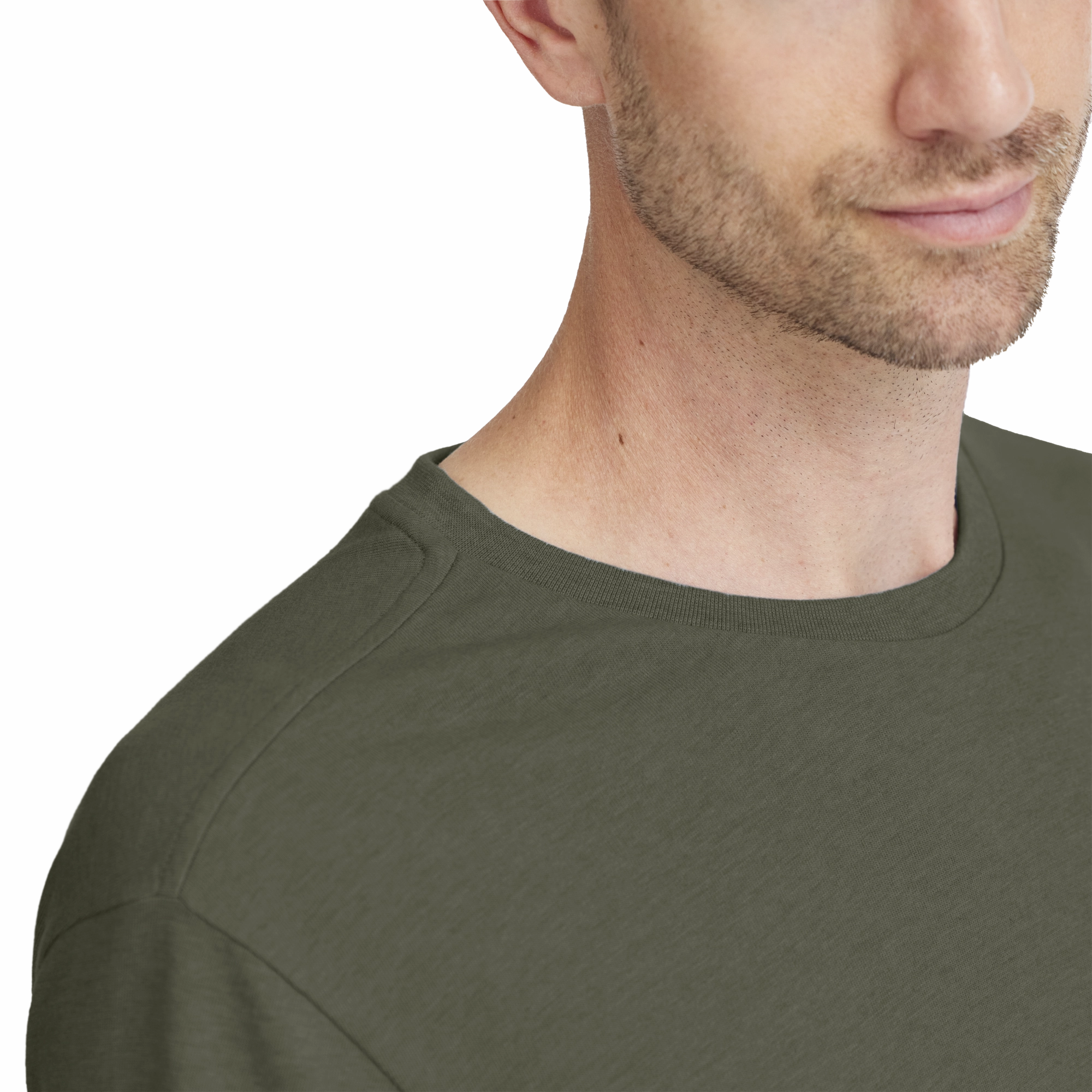 Men's Soft Merino Tee - Thunder Green Layer Light