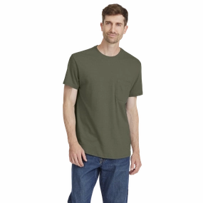 Men's Soft Merino Tee - Thunder Green Calm Core Comfortable Fashion