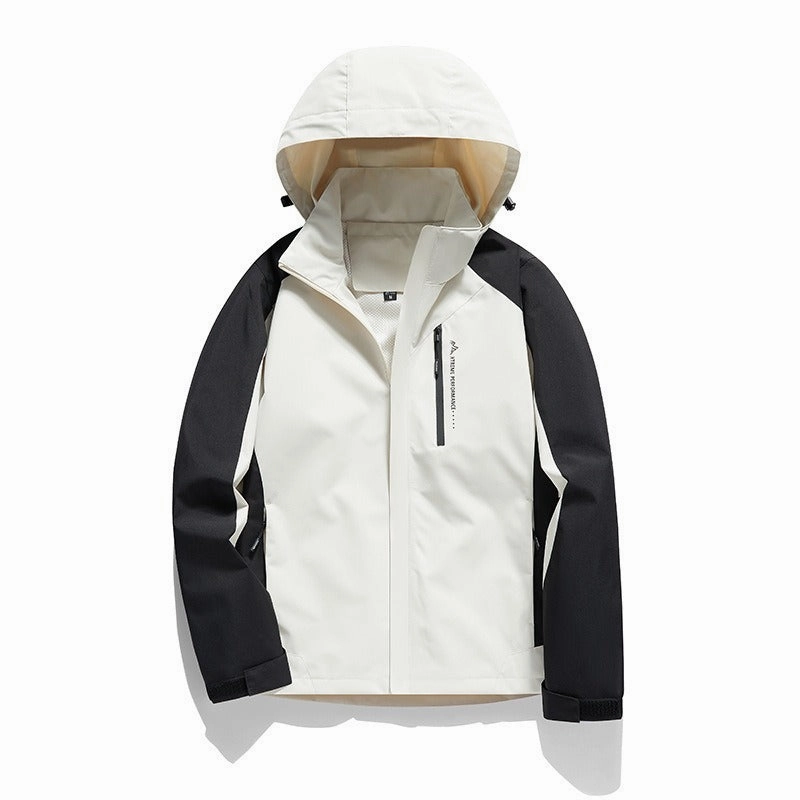 Removable Waterproof Windproof Jacket Thin Single Punch Mountaineering Clothing Taped Seam Waterproofing