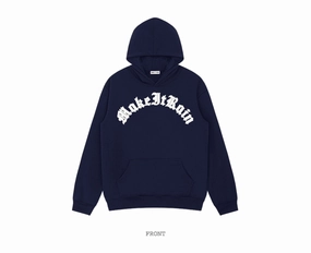 product party ready excitement product party readiness Retro Font European and American Style plus Velvet Hooded Pullover Street Fried Sweater