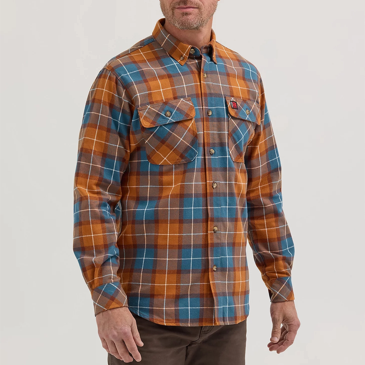 Riggs Workwear Lightweight Flannel Work Shirt 11235014 elastic waistband SnagFree Fabric