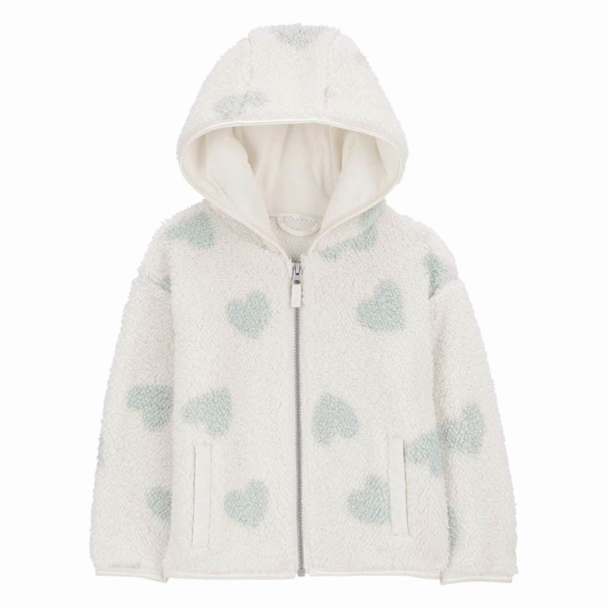 Camera Glow Toddler Girls' Heart Zip-Up Sherpa Hoodie 2R508710
