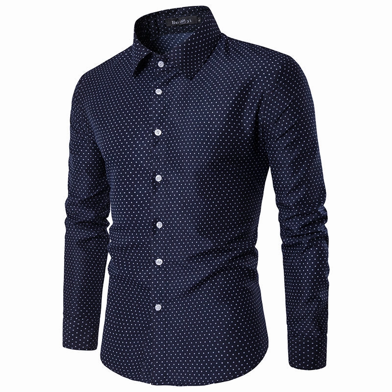 Downtown Cool West Louis? Autumn Fashion Polka Dot Shirt