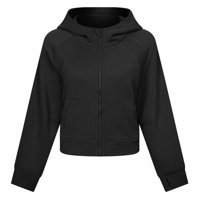 Bar Hopping Cozy Design Autumn And Winter Women's Sports Fitness Running Sweatshirt Jacket