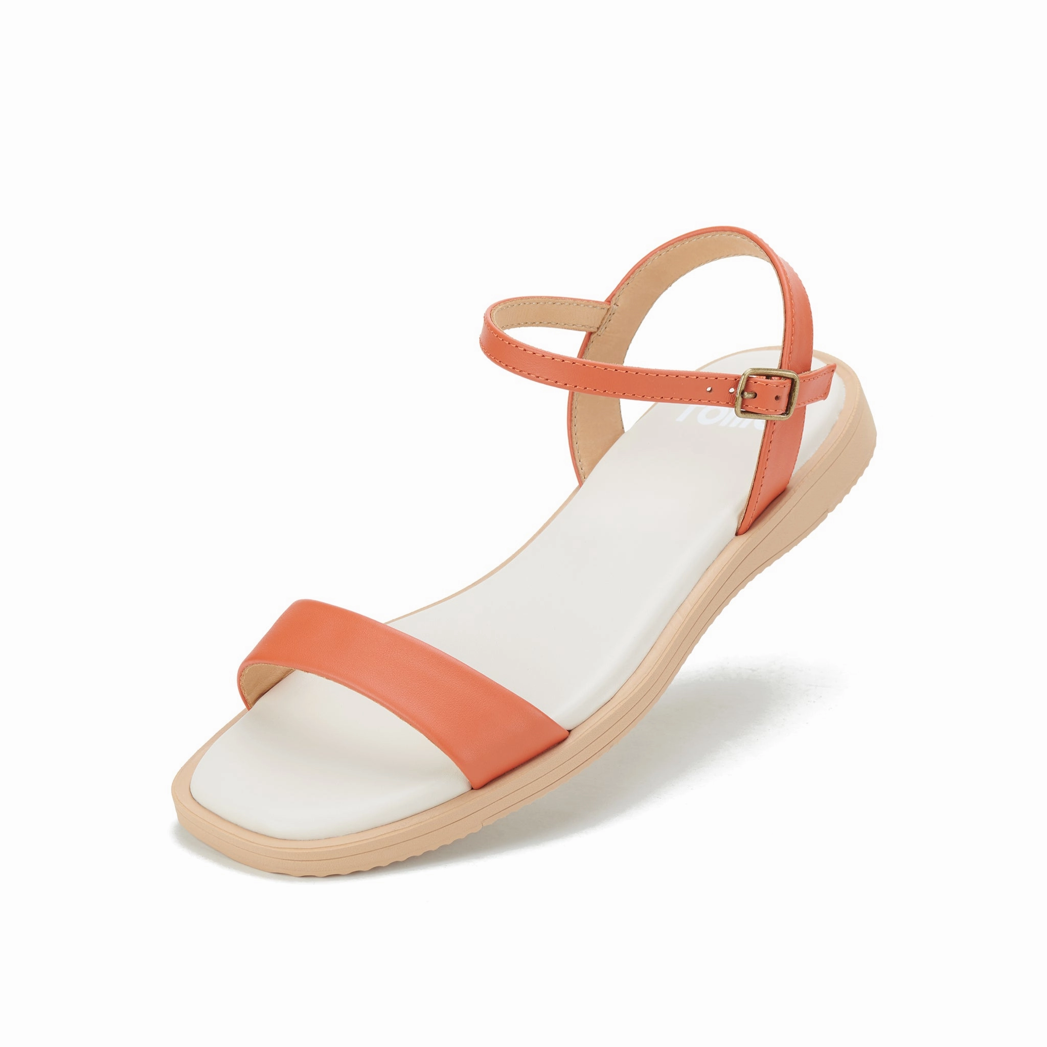 Summer Travel Footwear Float Comfort Sandal Tangerine/Oat
