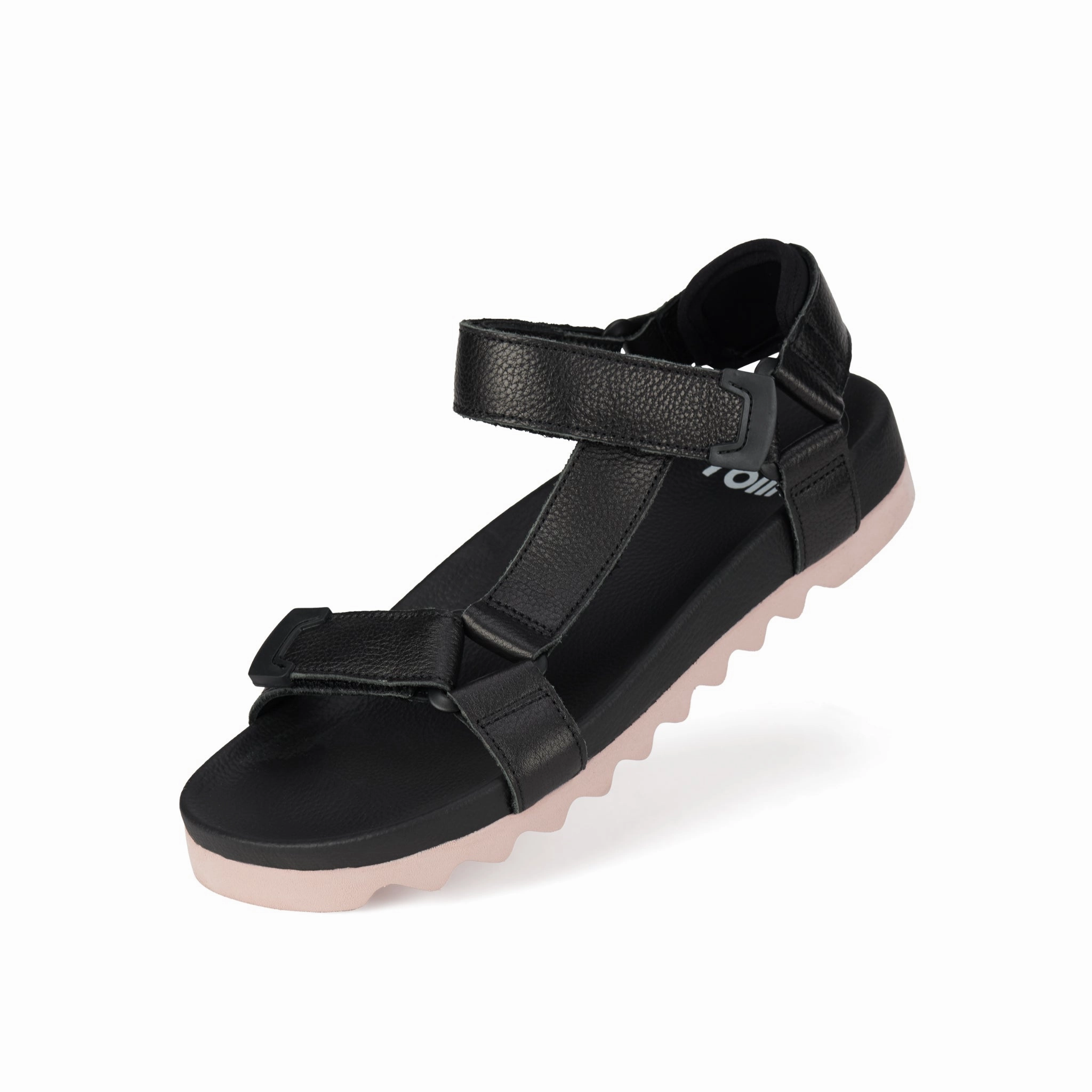 Sandal Tooth Wedge Black/Pink Durable TPU