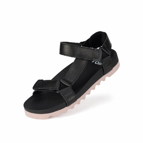 Sandal Tooth Wedge Black/Pink Durable TPU