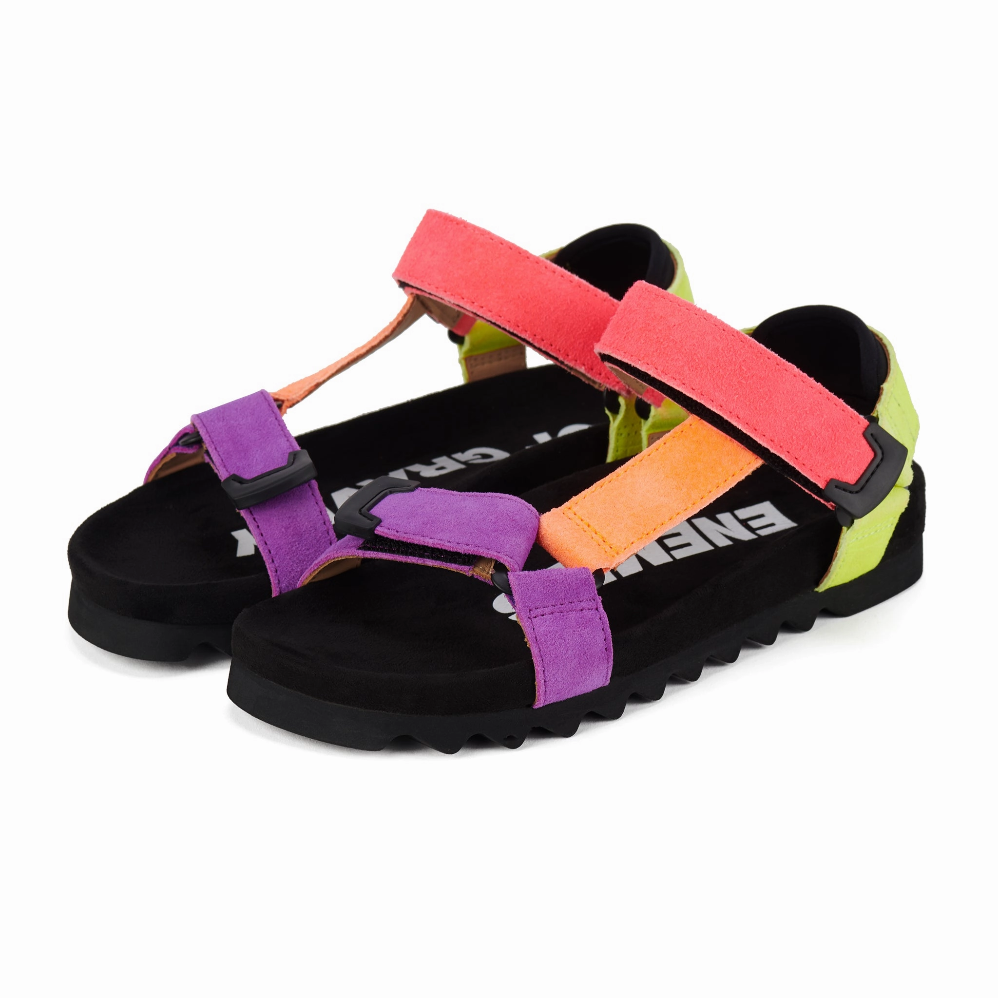 Sandal Tooth Wedge Neon Pop Comfortable summer shoes
