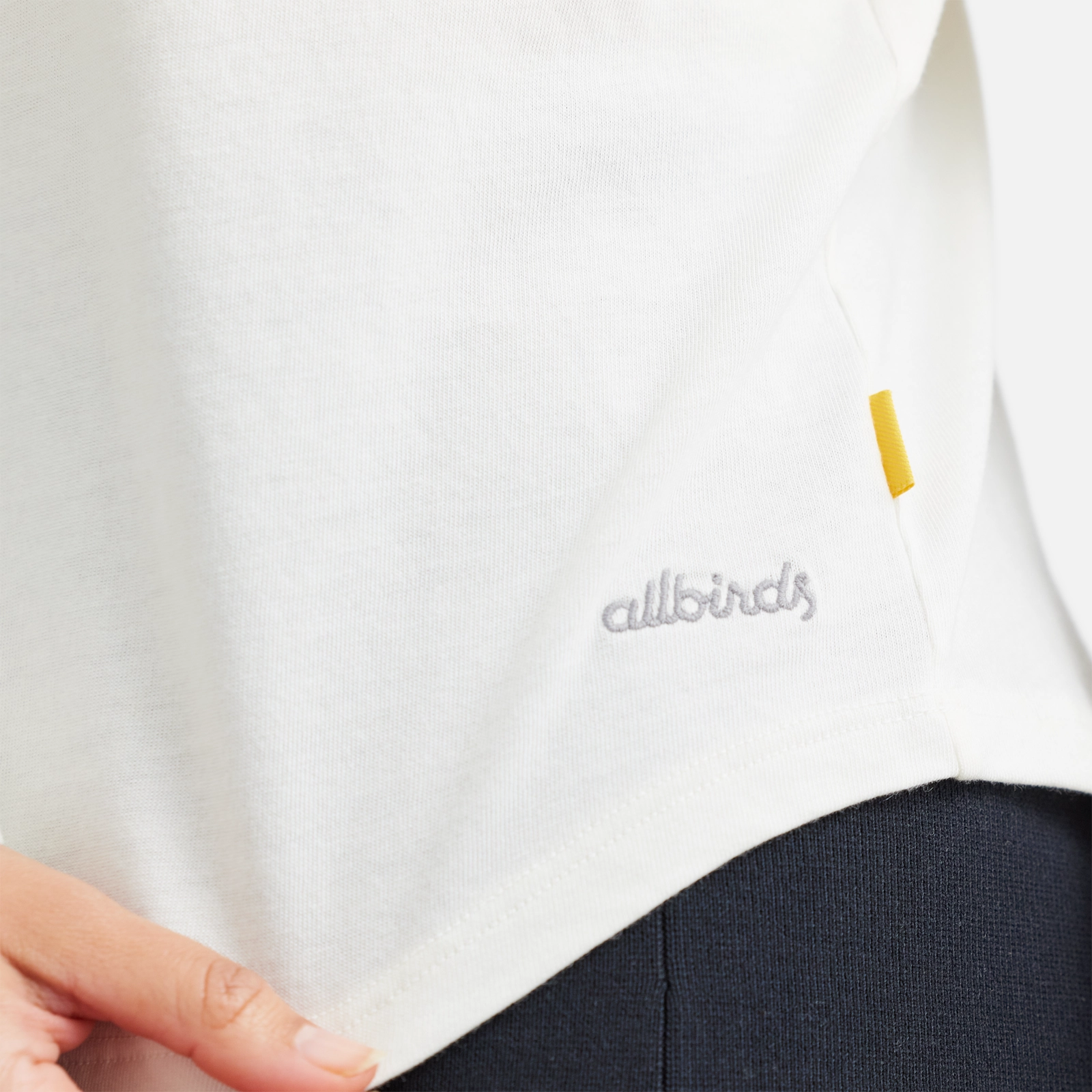 Smart Design Women's Soft Merino Long Sleeve Tee - Natural White