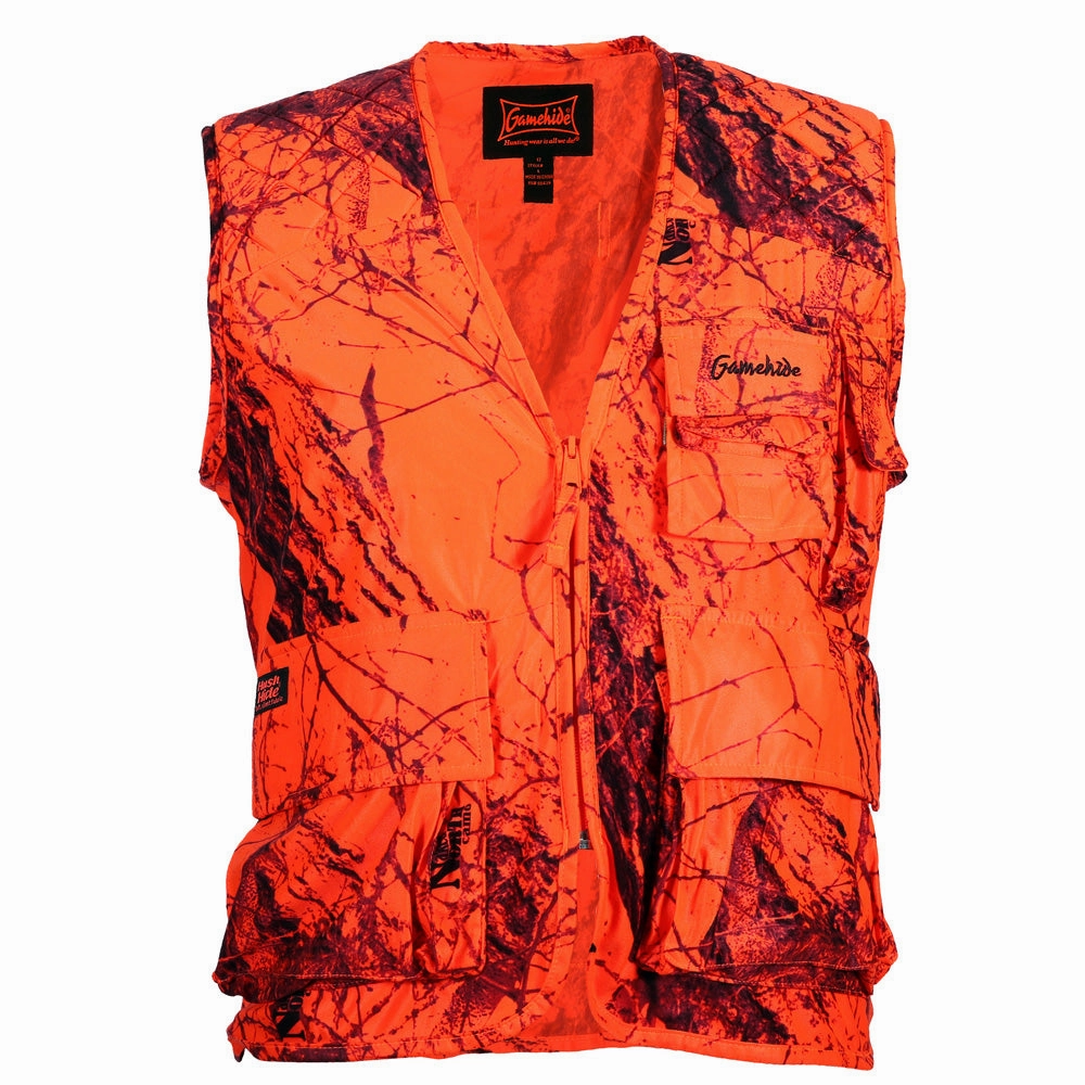 Relaxing Wear Lounge Wear Orange Camo Sneaker Big Game Hunting Vest 201