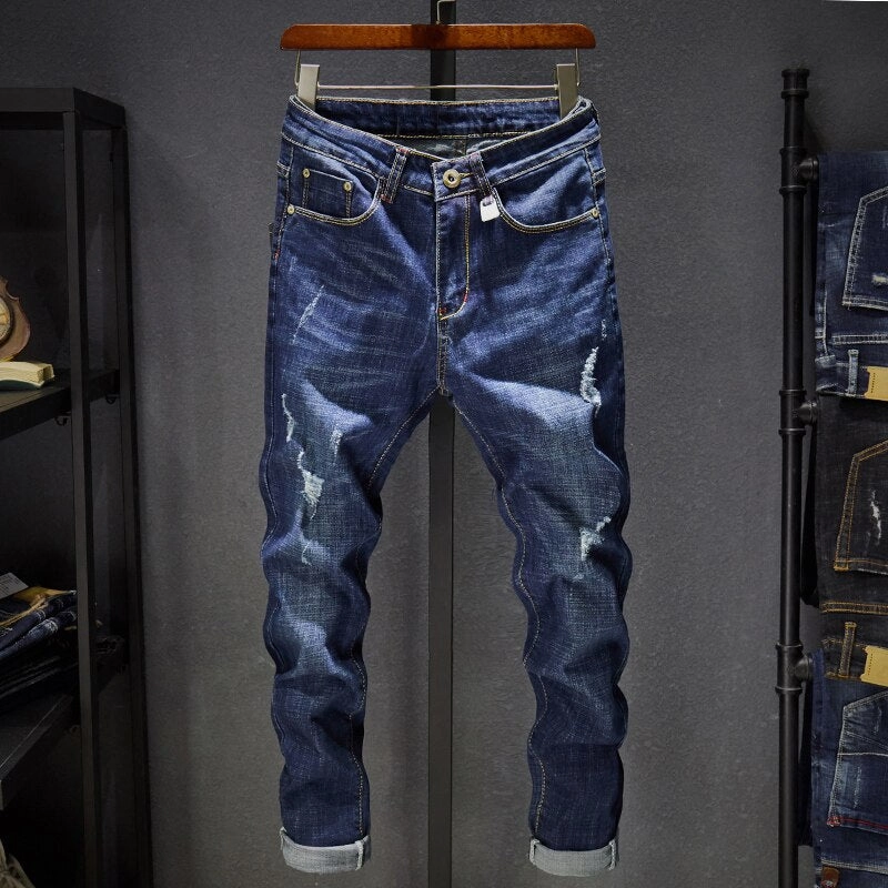Suburb Ease AntiPillFinish West Louis? High Street Destroyed Rip Jeans