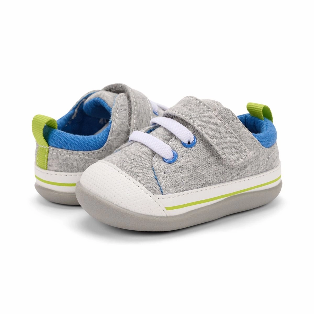 Shock absorption See Kai Run Stevie II INF - Grey Jersey/Lime