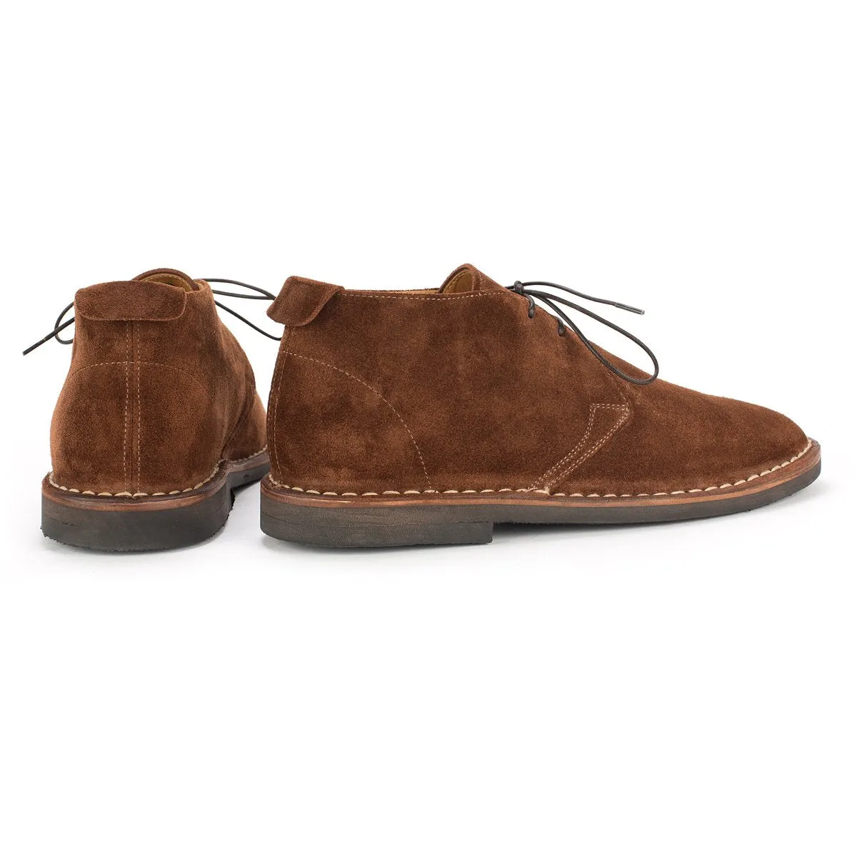 Toe Fit YAGO-348<br>Brown chukka boots
