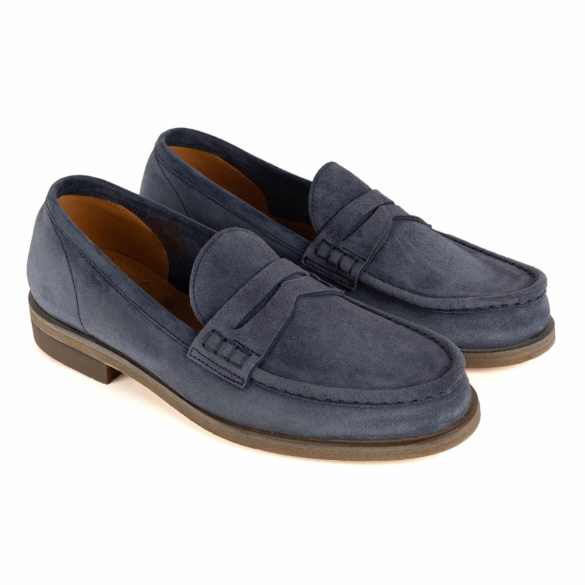 Urban Vibes JANET 98001<br>Navy suede loafers