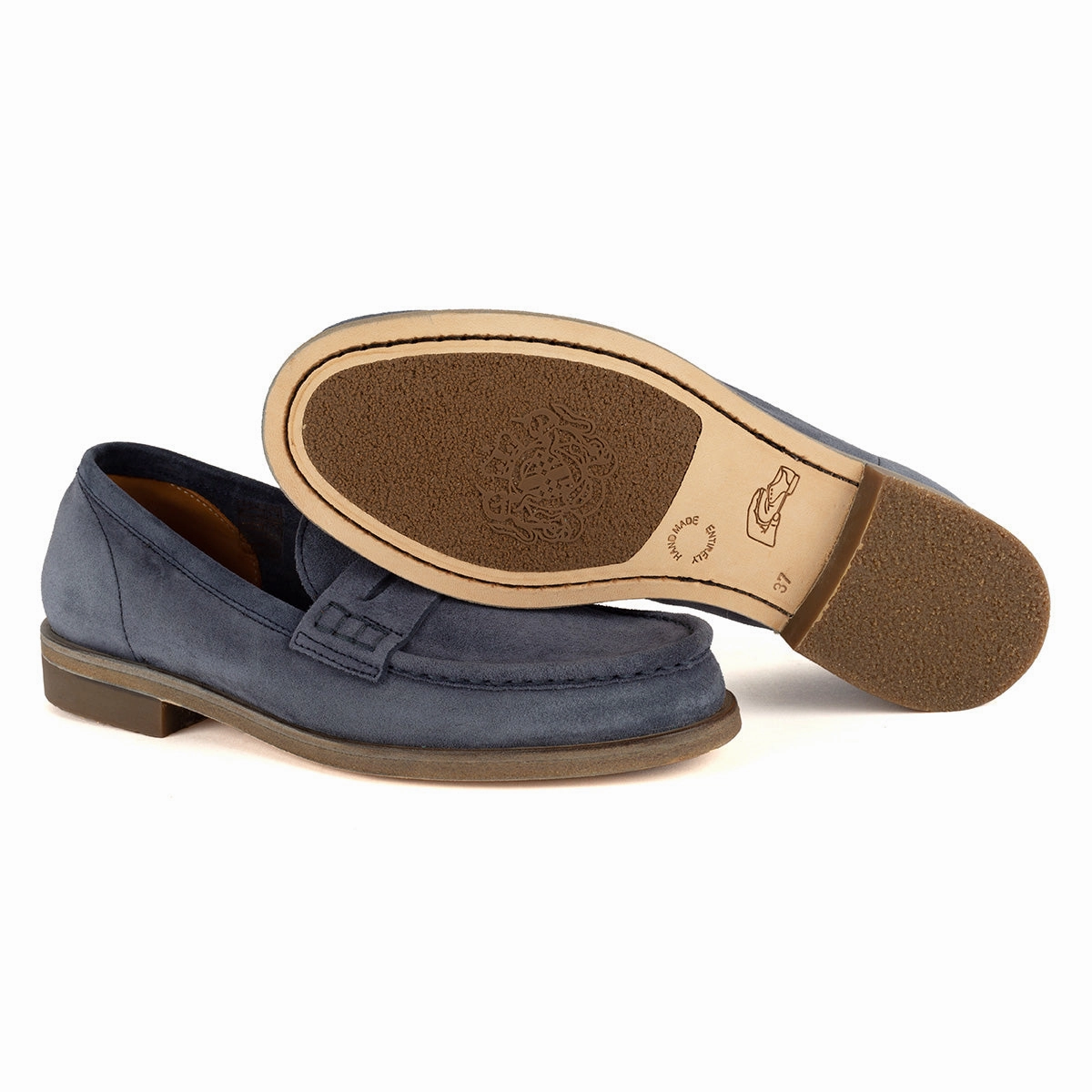 Stone Walk JANET 98001<br>Navy suede loafers