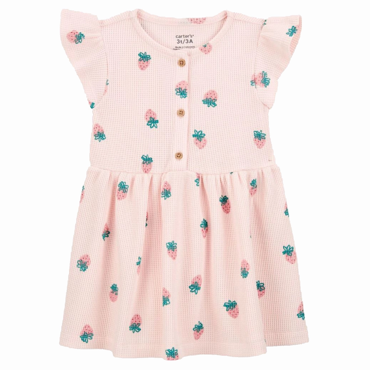 StretchComfort Tough Core Toddler Girls' Strawberry Thermal Dress 2S404710