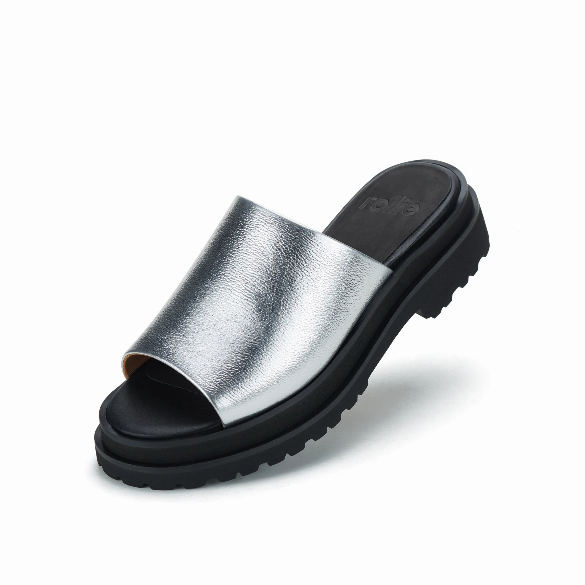 Hike Meet Slide Step Silver/Black
