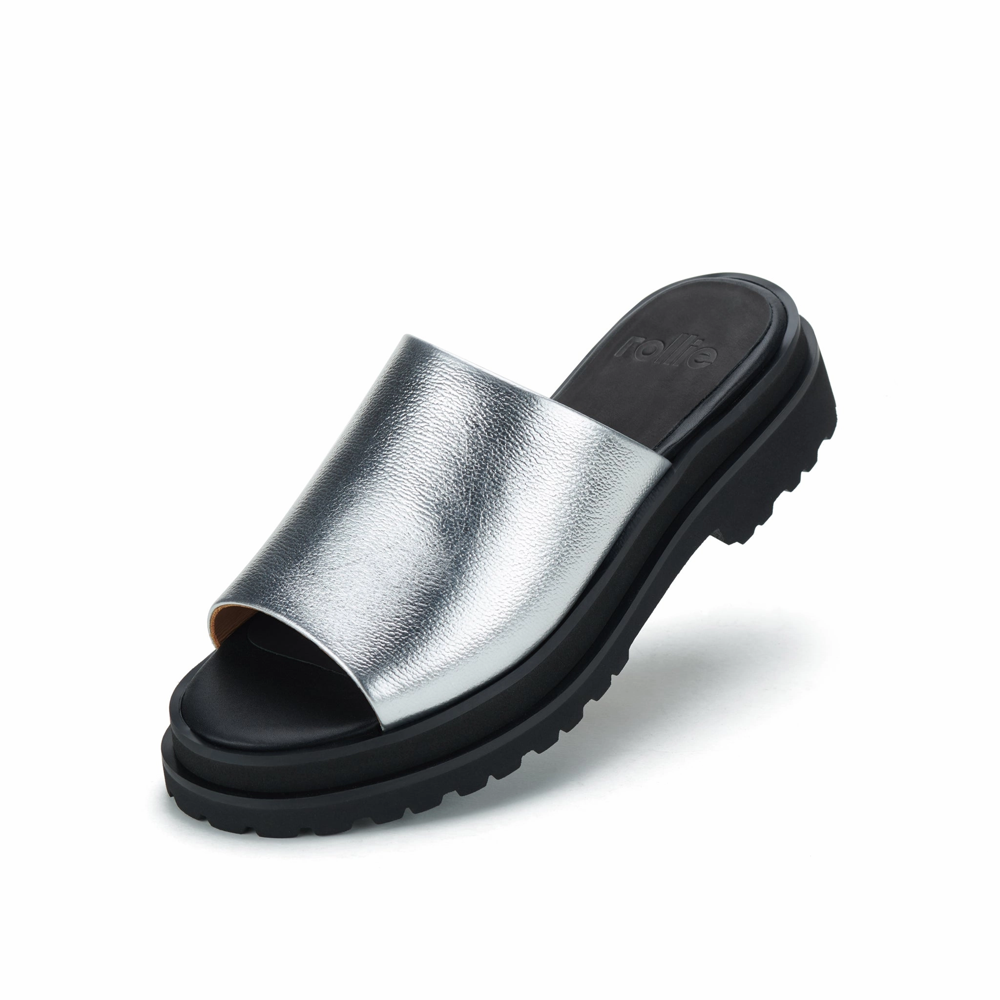 Hill Stroll Slide Step Silver/Black