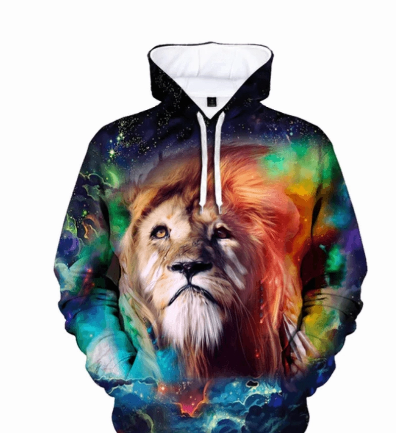 Digital Print Men'S and Women'S Long-Sleeved Pullover Hoodie Sweatshirt Popular Sustainable