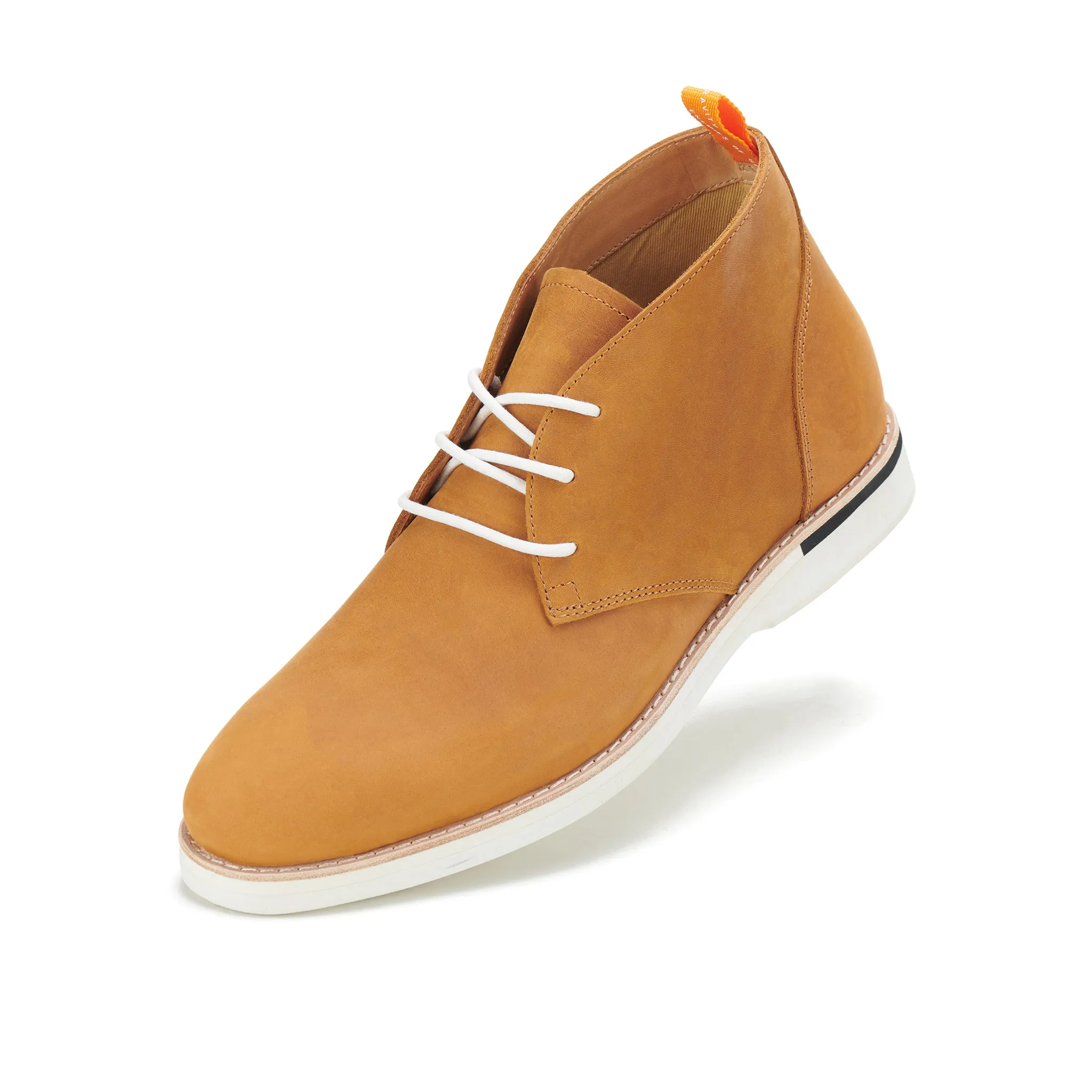 Chukka Mens Stack Cognac PullOn Reinforced Form Weekend Camping
