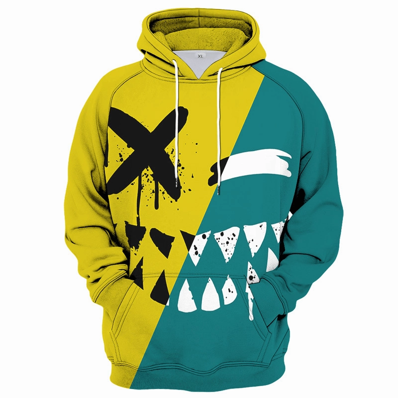 school wear Smiley Series 3D Digital Printing Casual Sports Hoodie Sweater