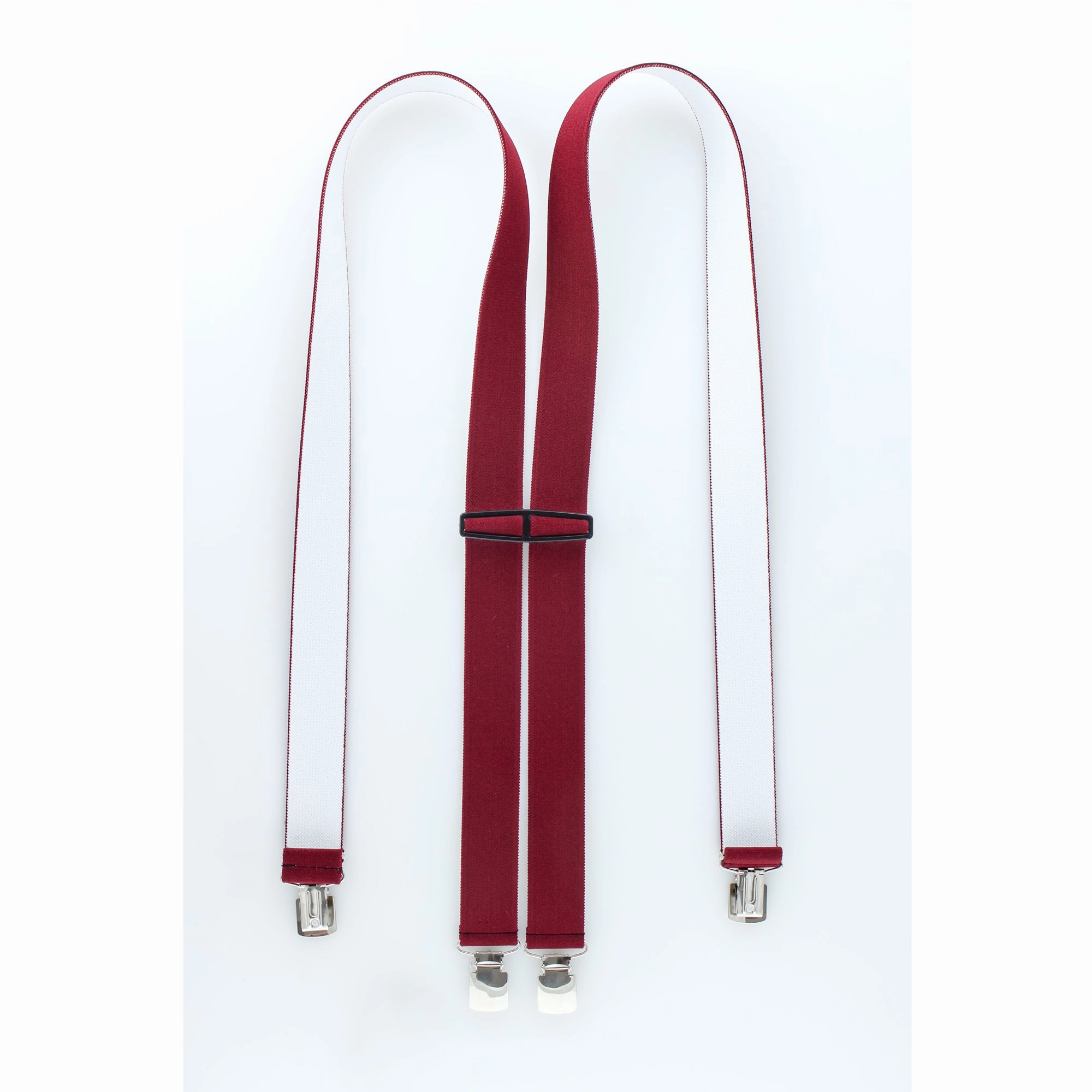 Sporty Jacket Solid Color Clip Suspenders S3CP