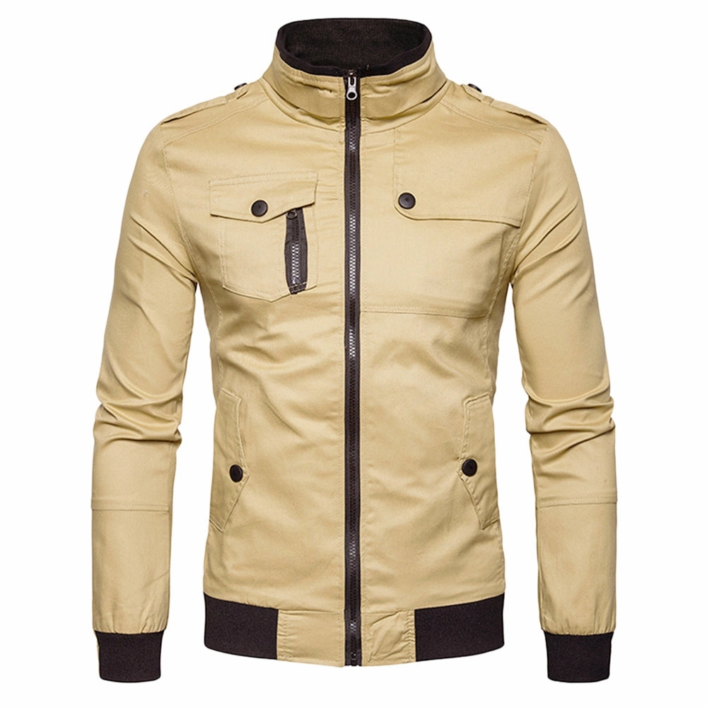 mesh ventilation Love Energy West Louis? Epaulet Design Pockets Zip Up Jacket