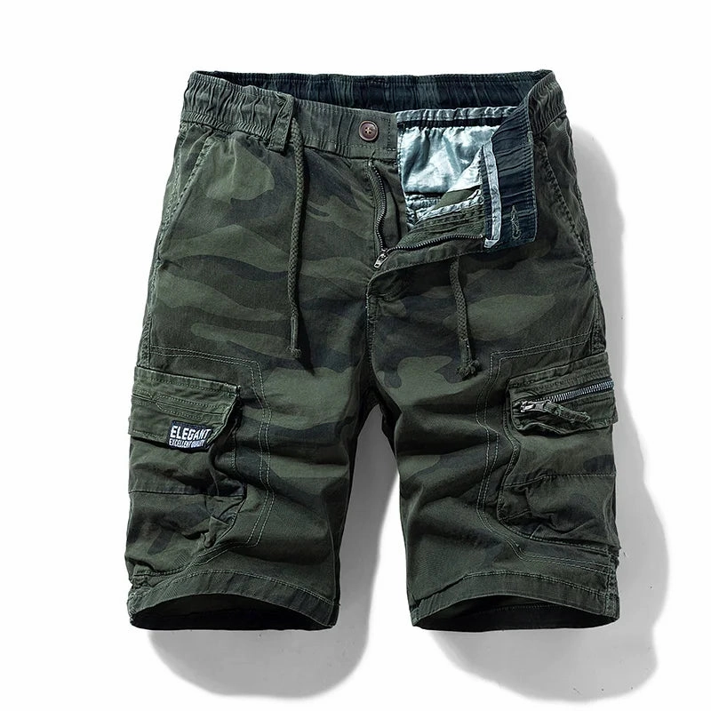 West Louis? New Summer Cotton Camouflage Cargo Shorts Quick Adjust Fit