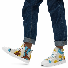 Polyester Acrylic Eggs & Bacon brake-#Fast high tops