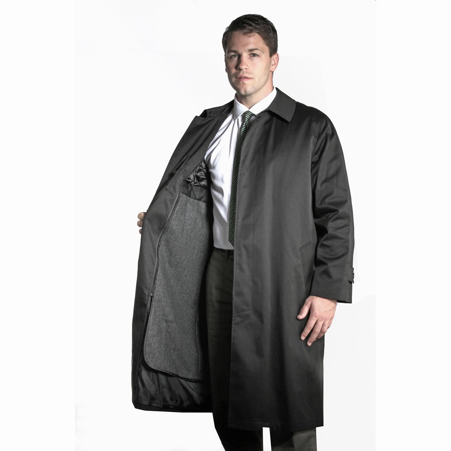 MultiPocket Design StaticFree Lining Men's Buster All-Weather Raincoat 90211