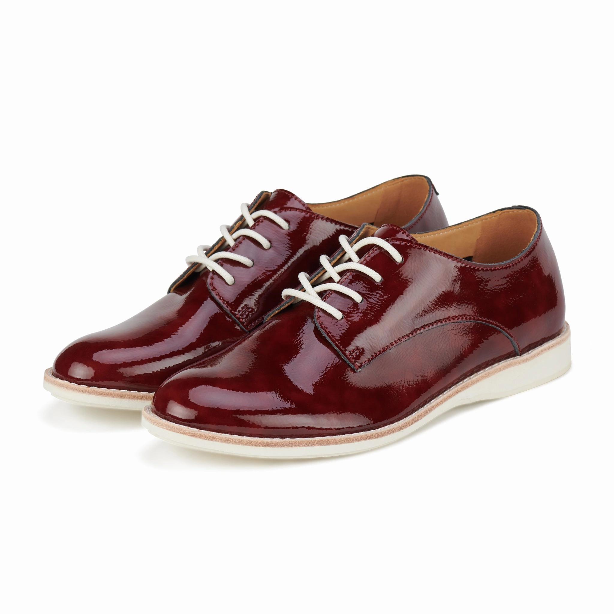 Derby Super Soft DP Wine Crinkle Patent High Society Relaxed Option