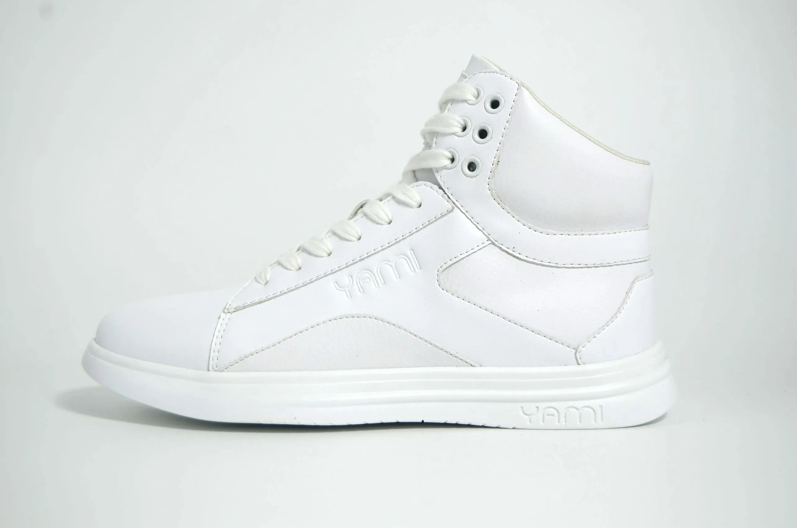decorative SpinSole High Top Dance Sneaker- WHITE