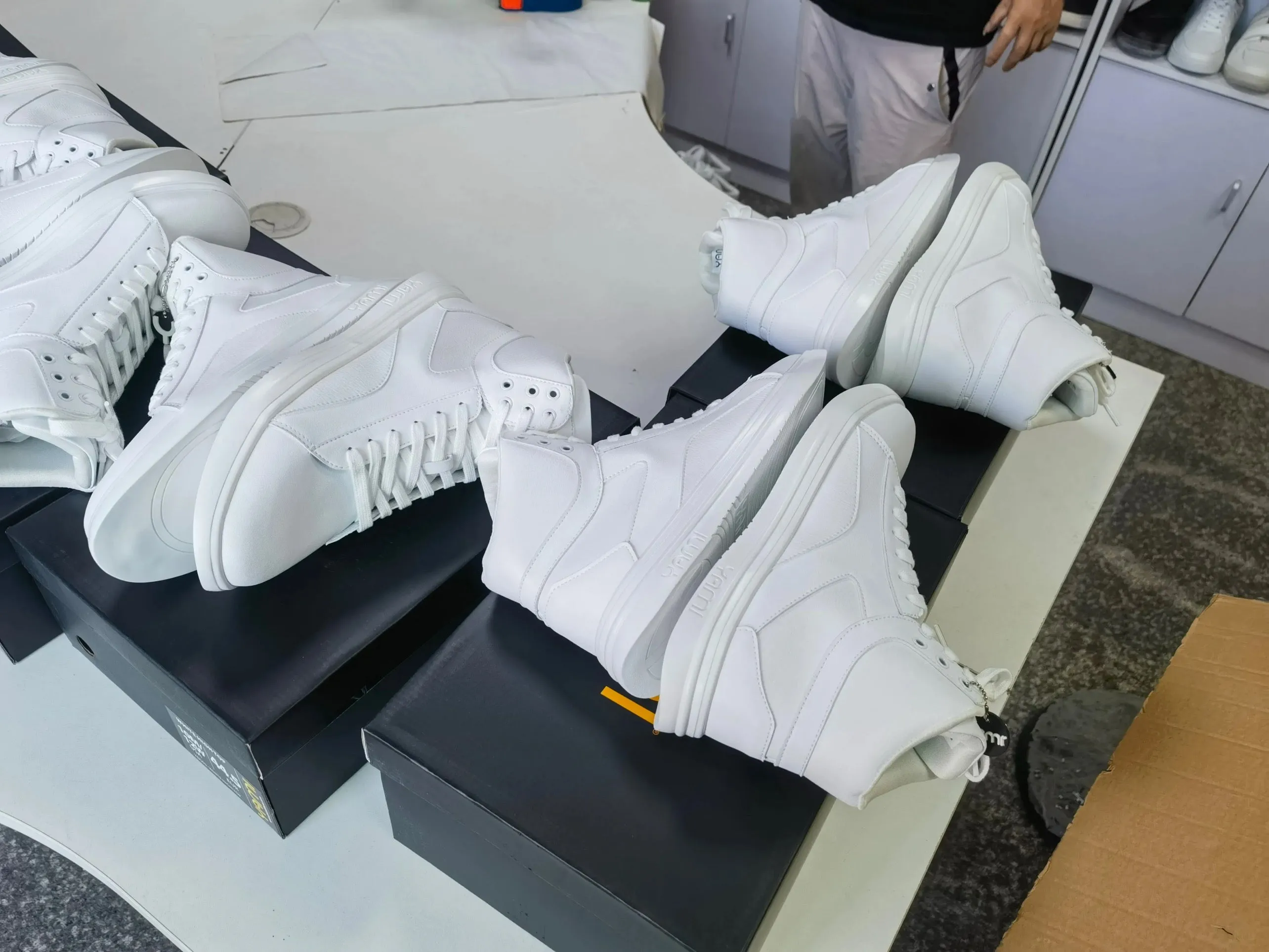 SpinSole High Top Dance Sneaker- WHITE Eco Friendly Cushioning Unique Look